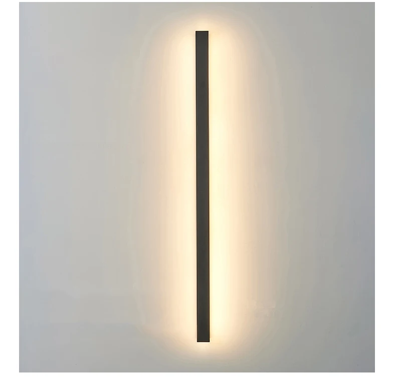 IP65 Waterproof Long LED Wall Lamp 110V 220V Outdoor Garden Villa Porch Indoor Decor Lighting Exterior Wall Sconce