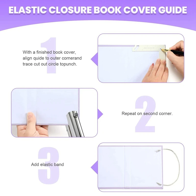 5-In-1 Book Cover Guide Book Binding Kits Bookbinding Cover Tool For Making Book Cover DIY Tool