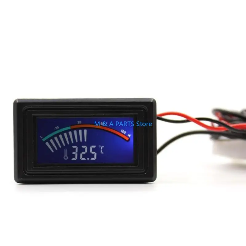 

U1JF Digital LCD Thermometer Temperature Meter Gauge Molex Panel Mount C/F PC