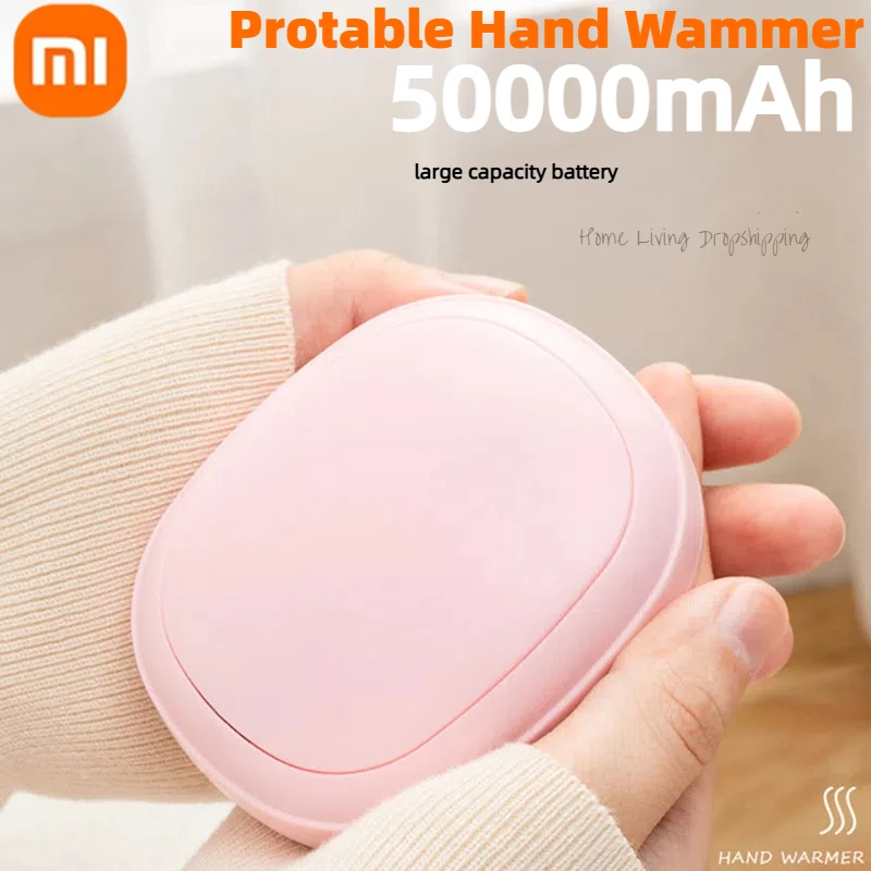 Xiaomi Portable Mini Hand Warmer USB Charging 3 Level Adjustable Temperature Outdoor Durable Double-sided Warmth Artifact Gift