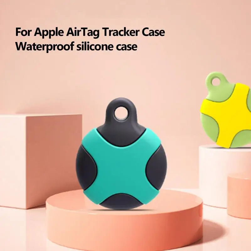 Protective Cover Anti-Loss Device Protective Sleeve Waterproof Drop-Proof Washable Silicone Case With Carabiner For Item Finders