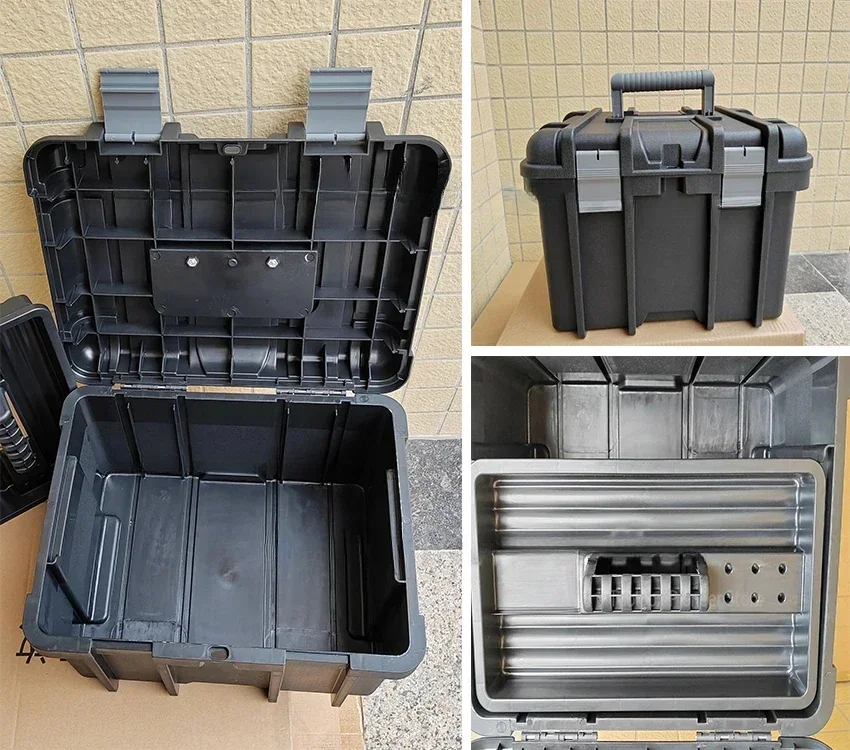 Large Capacity Tool Box Shockproof Hard Case Hardware Tool Box Organizer Portable Toolbox for Mechanics Electrician Plastic Case