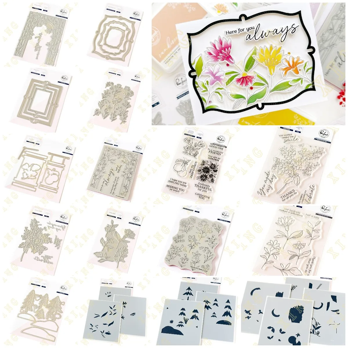 

Always Smiling Dotted Fancy Frames Metal Cutting Dies Stamps Stencil Hot Foil Scrapbook Embossed Paper Card Album Craft Template