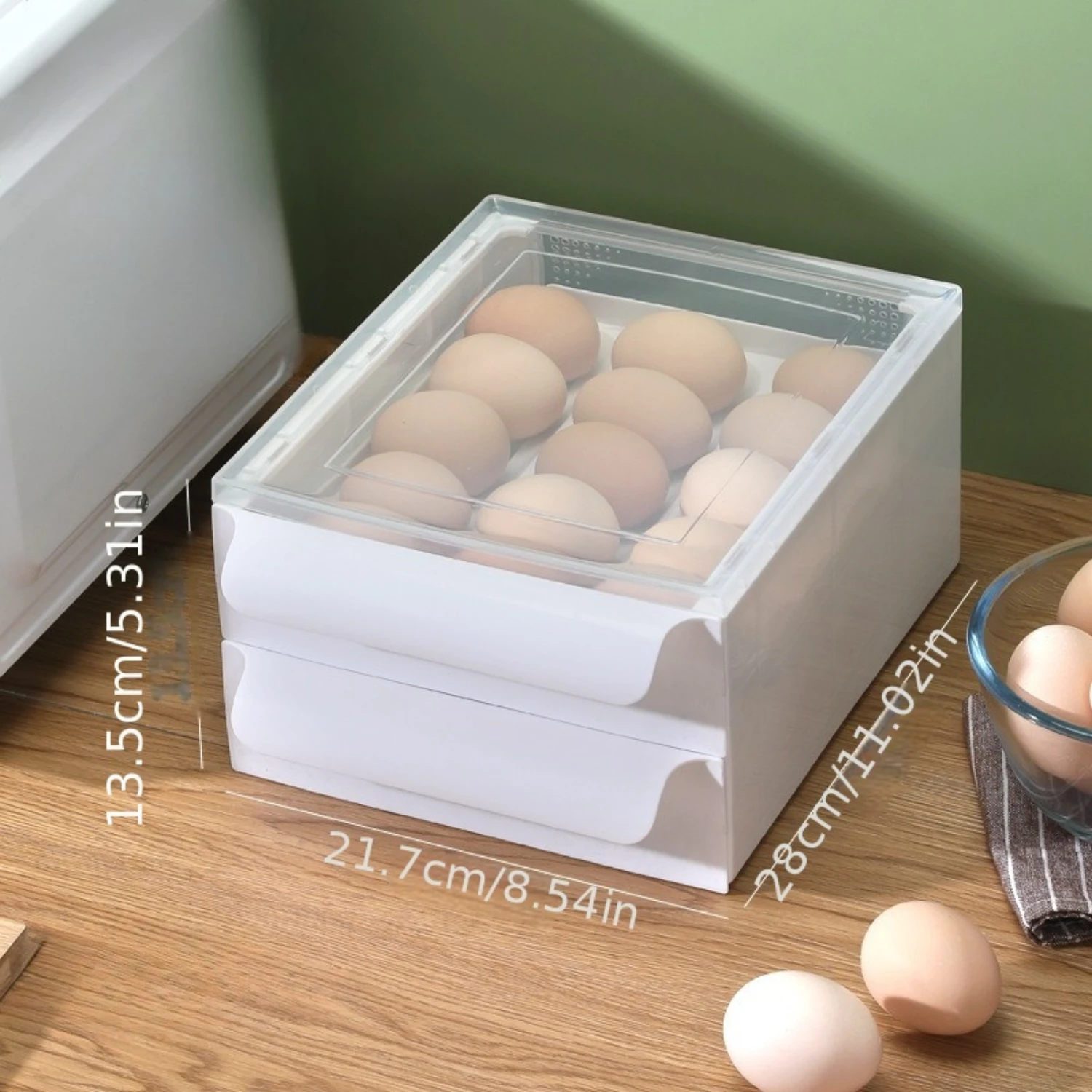 Double-Layer Egg Rolling Machine with Transparent Drawer - 30-Egg Capacity