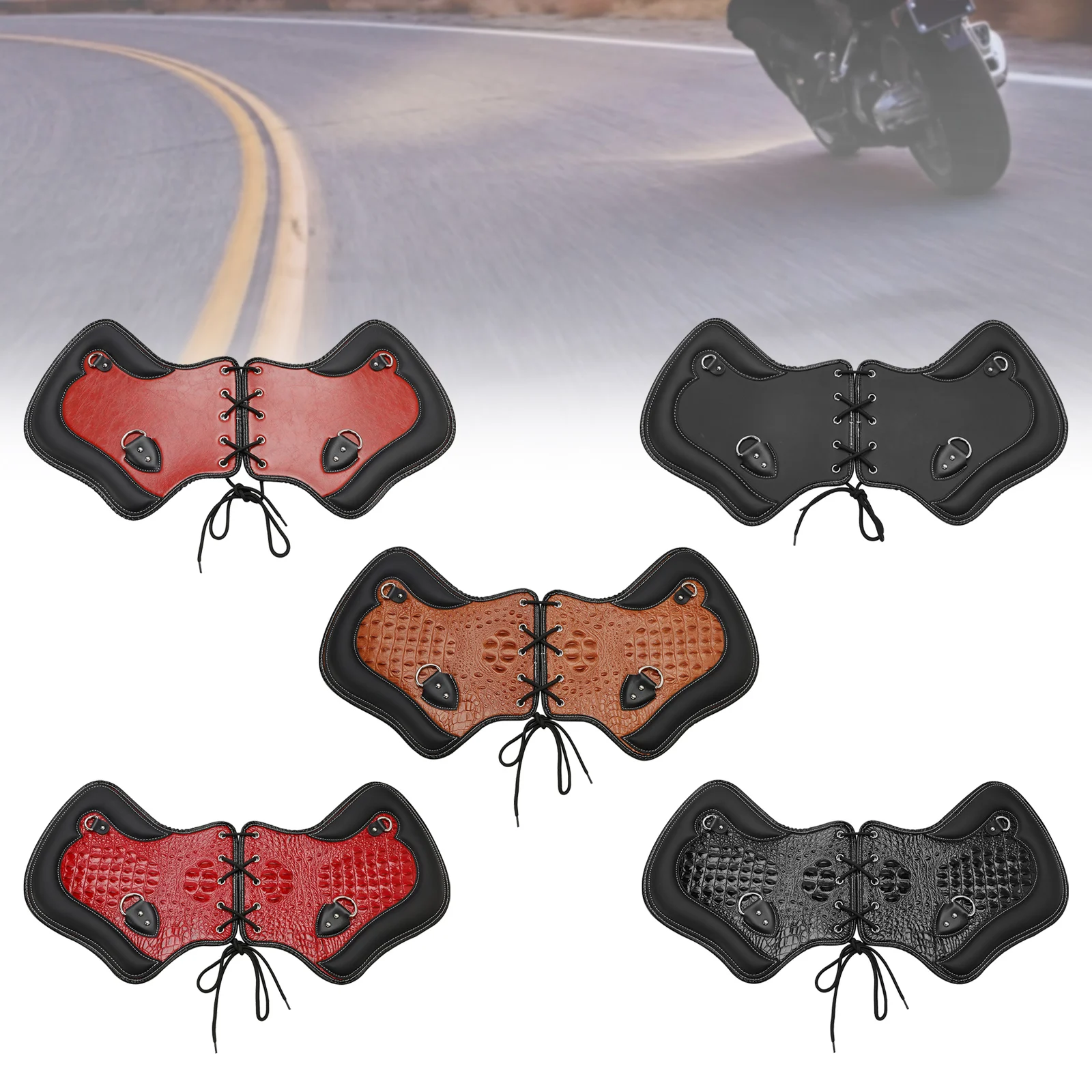 Topteng 2Pcs Heat Deflector Shield Universal Blackb For Softail Fxdr Fltrx Road Glide Brown
