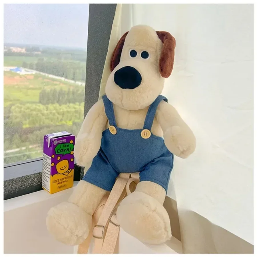 Grappige Hond Pluche Rugzak Leuke Anime Puppy Knuffel Pop Grote Capaciteit Cosmetische Snack Opslag Schoudertas Verjaardagscadeaus