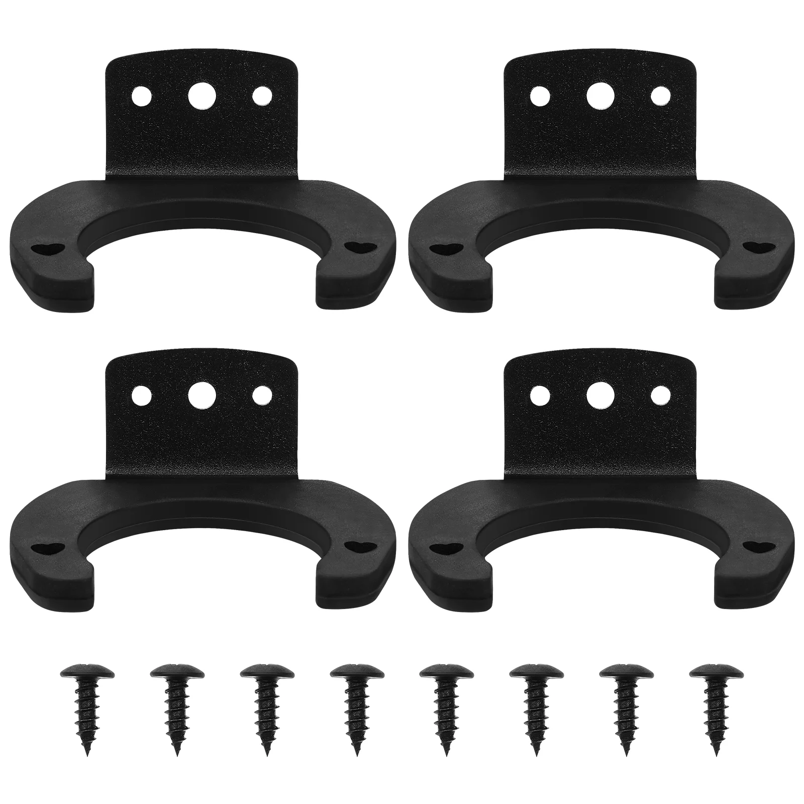 

4 Pcs Mic Wall Mount Microphone Holder Hook Stand Universal Clip Wireless Microphones