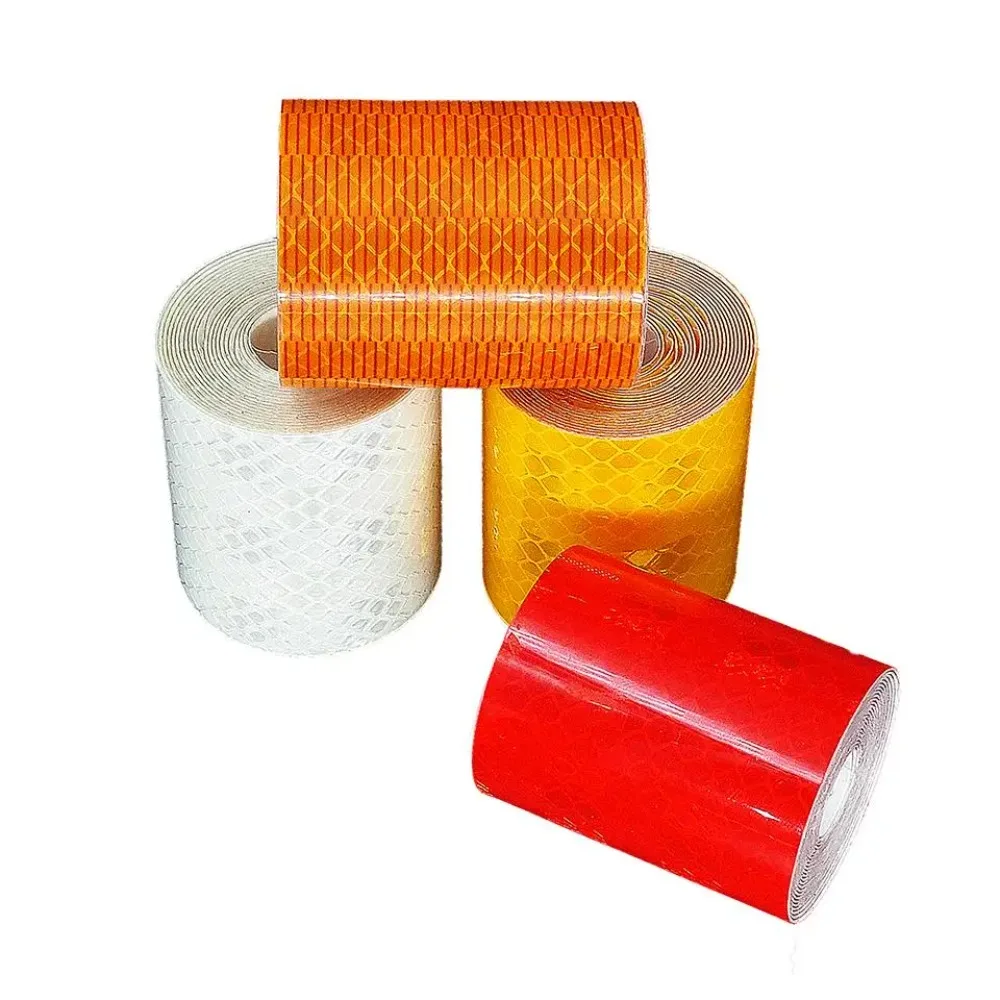 5x100cm Car Motorcycle Reflective Tape Film Stickers Auto Bicycle Safety Warning Conspicuity Adhesive Decoration Accessories