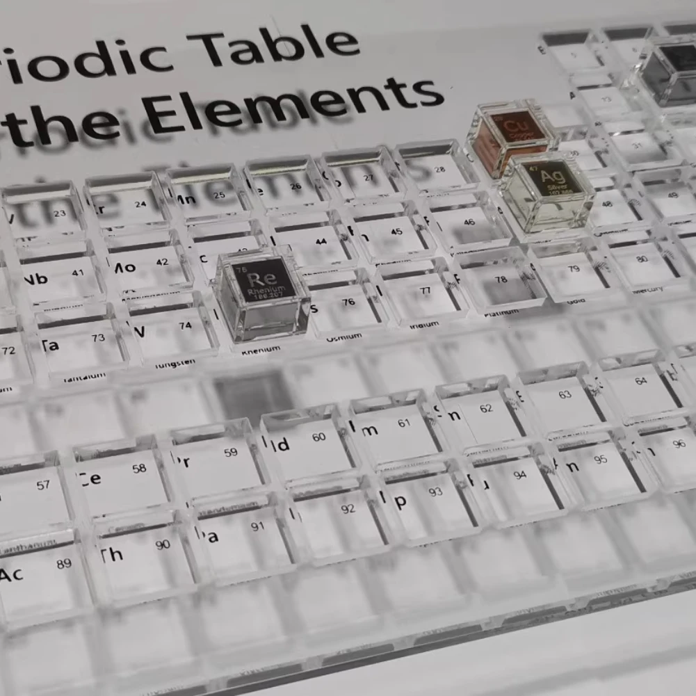 

Chemical Element Cube Box Acrylic Glass Storage Display Rack Periodic Table Cube Collection Rack Desktop Ornament Gift
