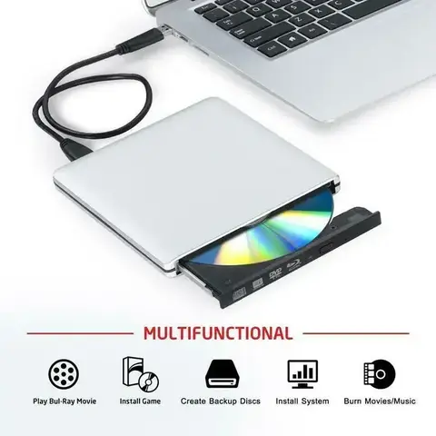파나소닉용 실버 외장 USB 3.0 OEM, 윈도우 7, 8/11, 맥용, BD 블루레이 DVD CD 드라이브 라이터, 버너 플레이어, UJ272, BDXL, 9.5mm Best5