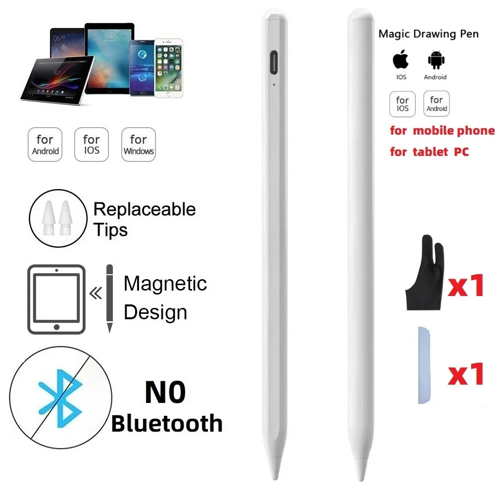 Universal Capacitive Touch Pencil Stylus Pen for Apple iPad Pro Air Mini iPhone Xiaomi HUAWEI Surface Tablet iOS Android Phone