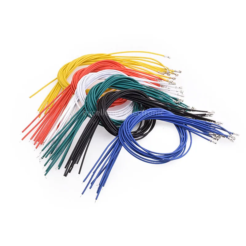 

New 6-Colors XH2.54 Single Tin Header 10CM/20CM/30CM Terminal Wire Connector Wire 26AWG