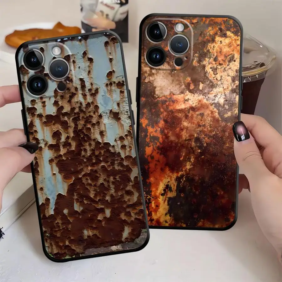 Чехол Retro Rust Design для iPhone 13 Mini 12 17Air 11 14 X XS XR 17 16 Pro Max SE 7 8 15 Plus с мягкой задней крышкой для телефона Чехол Retro Rust Design для iPhone 13 Mini 12 17Air 11 14 X XS XR 17 16 Pro Max SE 7 8 15 Plus с мягкой задней крышкой для телефона