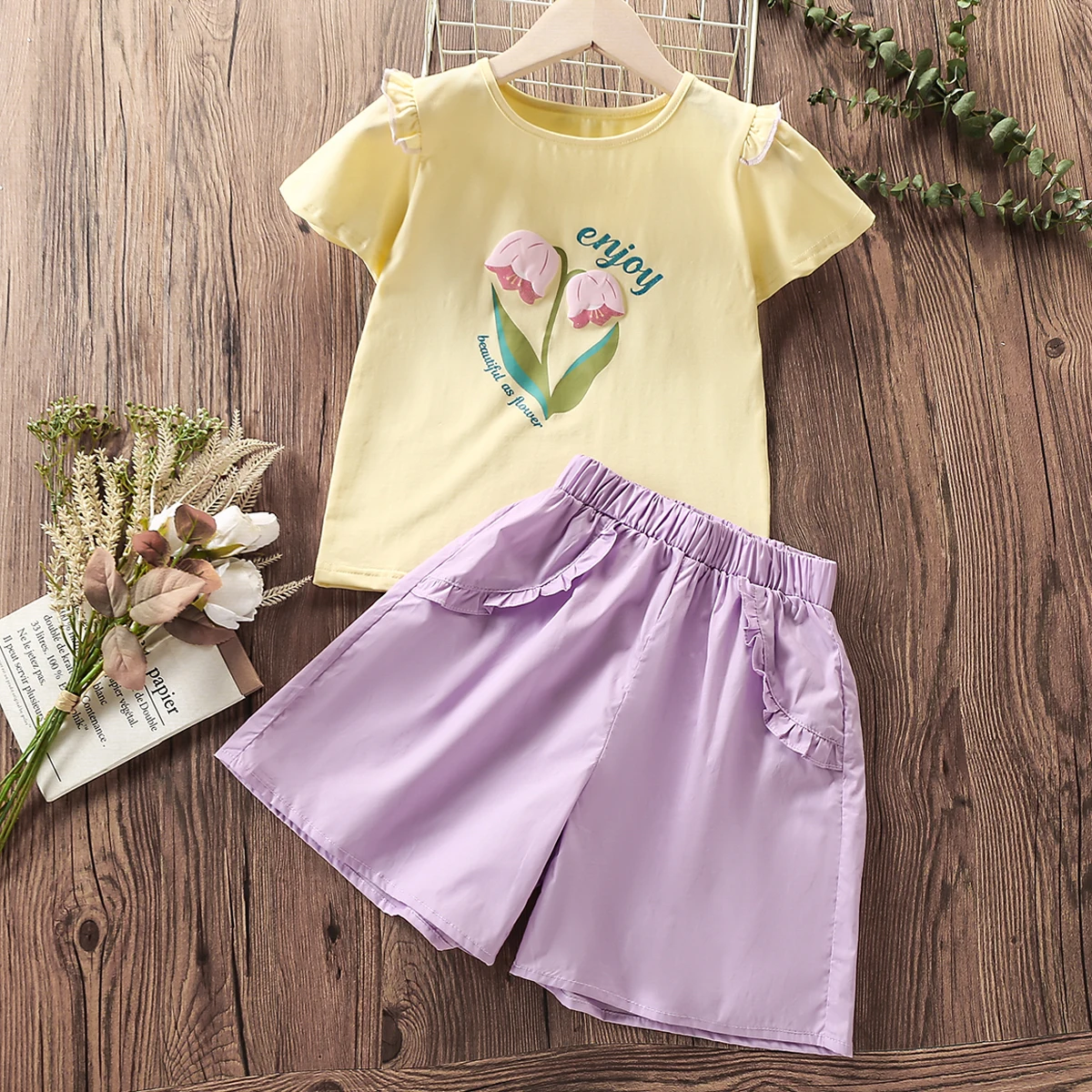

Summer School Uniform Outfits Kids Sets for Girls Suit Children Clothes Baby Shirt & Shorts Teenagers Costumes 4 6 8 10 12 Years