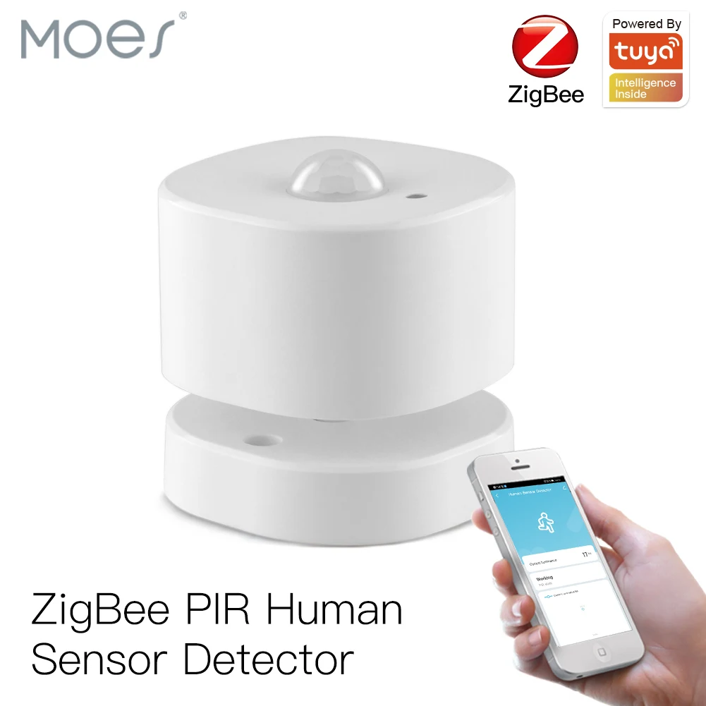 ZigBee PIR Motion Sensor Human Sensor Detector Smart Life Tuya App Control Intelligent Linkage Smart Home Alarm System