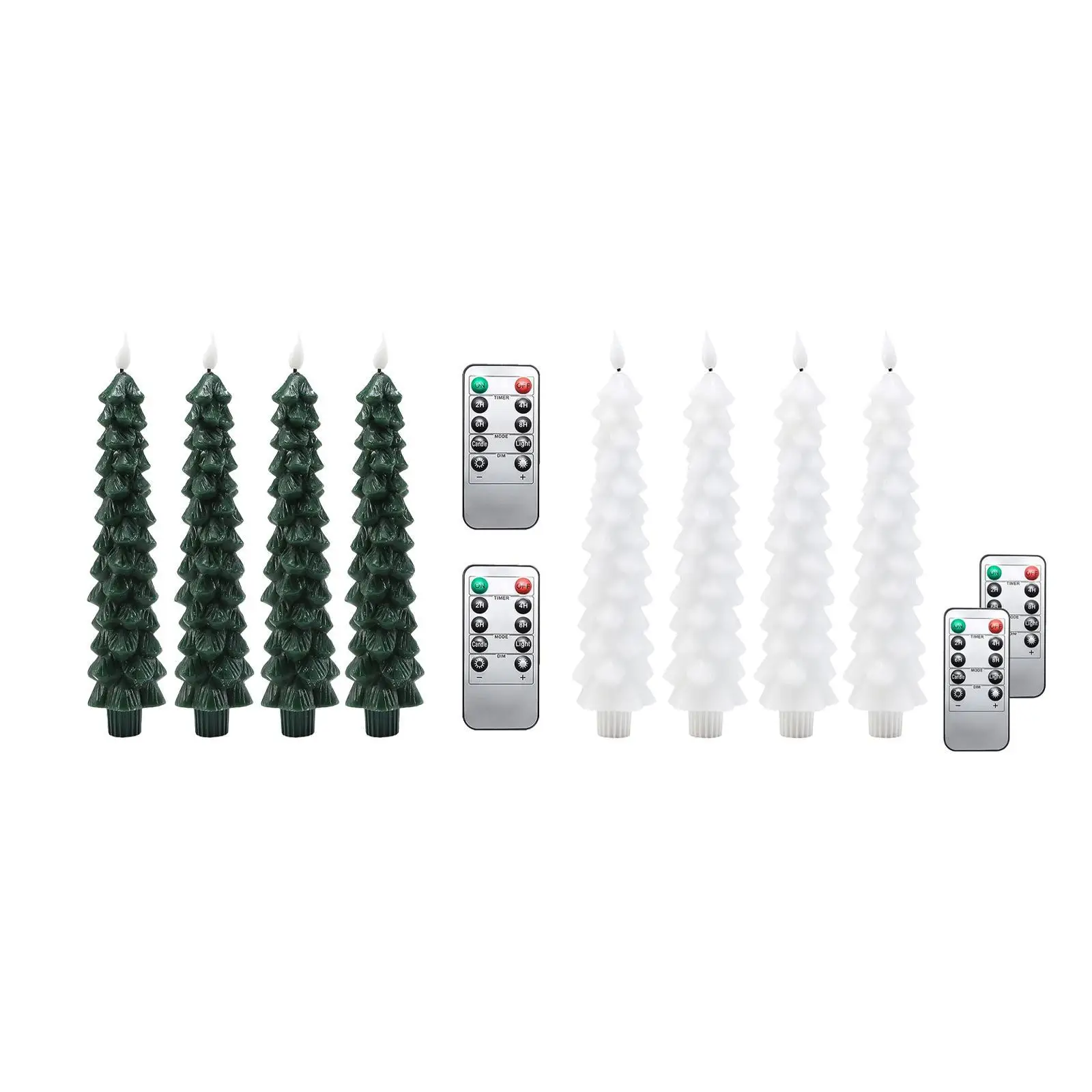 

Flameless Taper Candles Desktop Realistic Wedding Decor Christmas Adjustable Brightness Party Decor with Remote Bedroom Ornament
