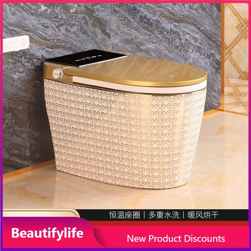 

A17 French-style New Colorful Integrated Fully Automatic Electric Toilet Smart gold Toilet for Home Use