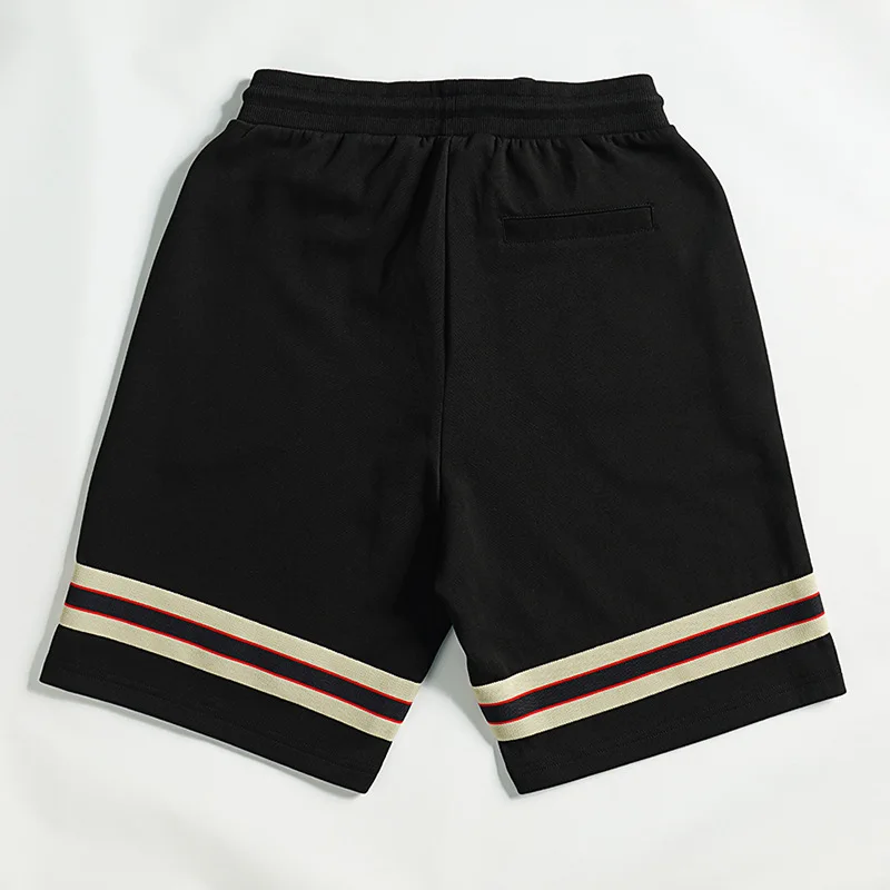 New 2022 Novelty high Men Comfortable Classic webbing striped Skateboard Street Cotton Casual Shorts Kanye Hip-hop Parkour #A705