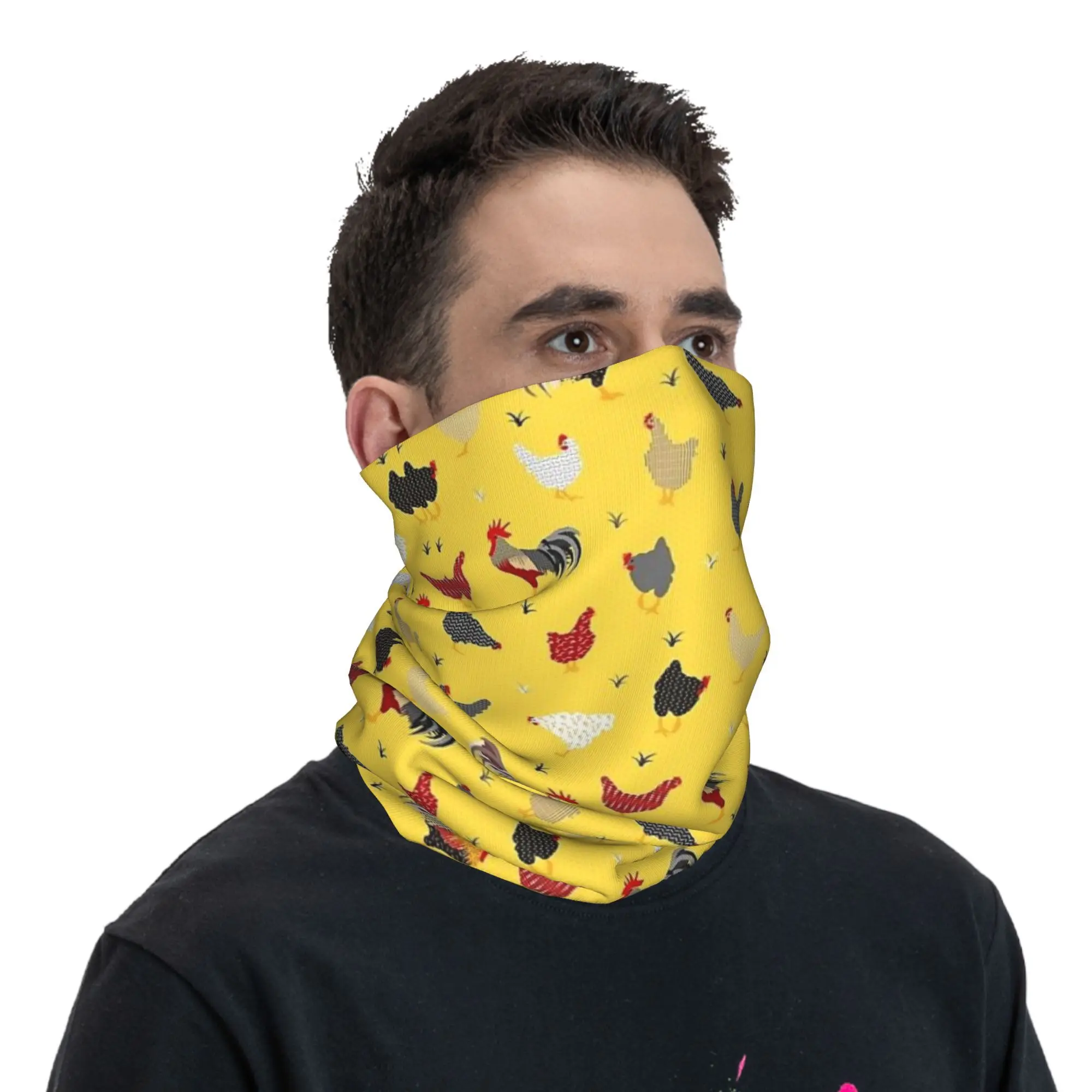 Chicken Farm Bandana Neck Gaiter Printed Mask Scarf Multi-use Headwear Riding Unisex Adult Washable