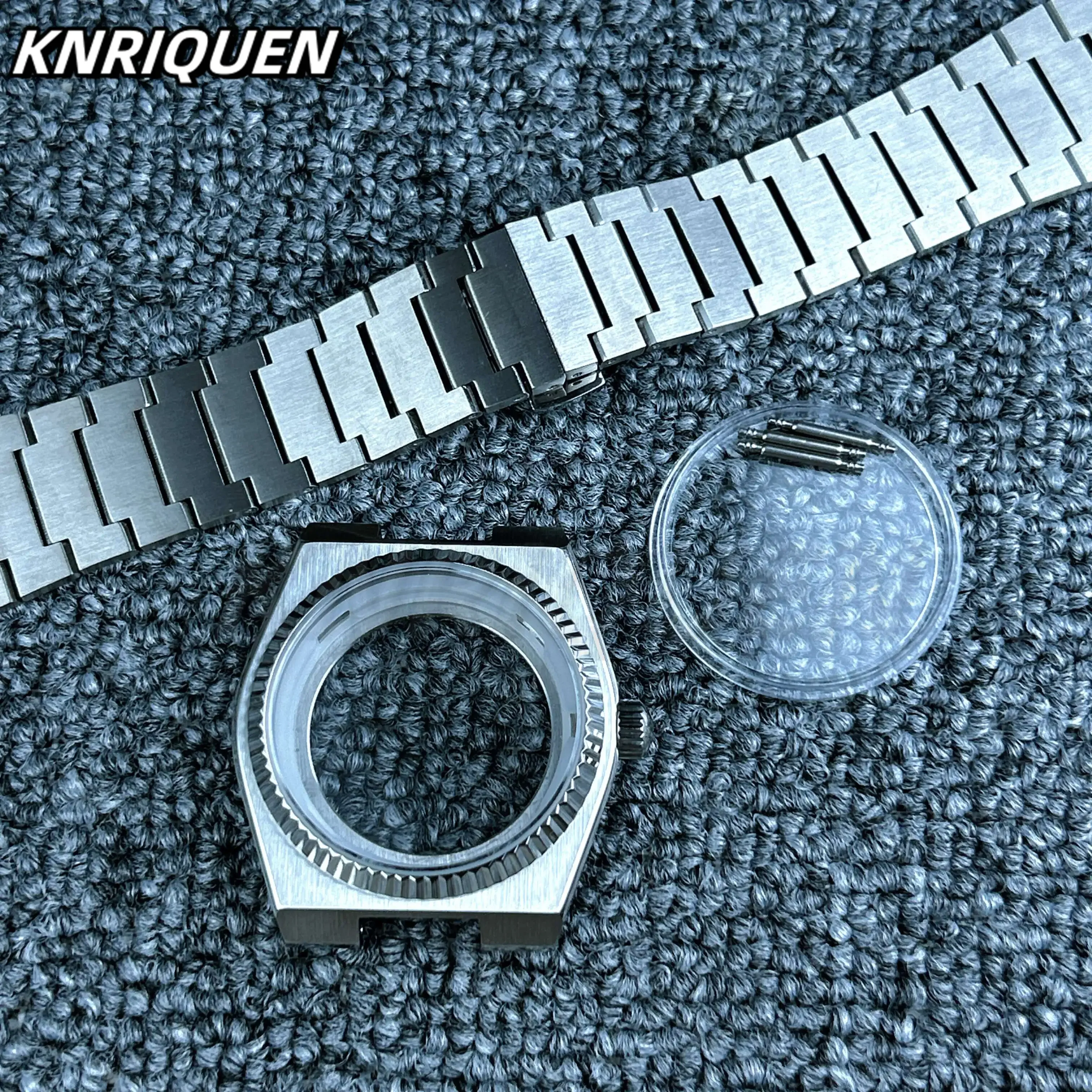 Top High Super Player 40mm Modified Case Strap Set Fits NH35 Movement Sapphire Glass Through Bottom Lum Modification Accessories image 6