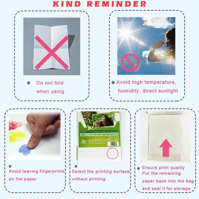 Photo Paper Inkjet Picture Printing Photo Glossy Printer Printing For Paper Craft Supplies 180g Thick Photo Paper For Dye Ink