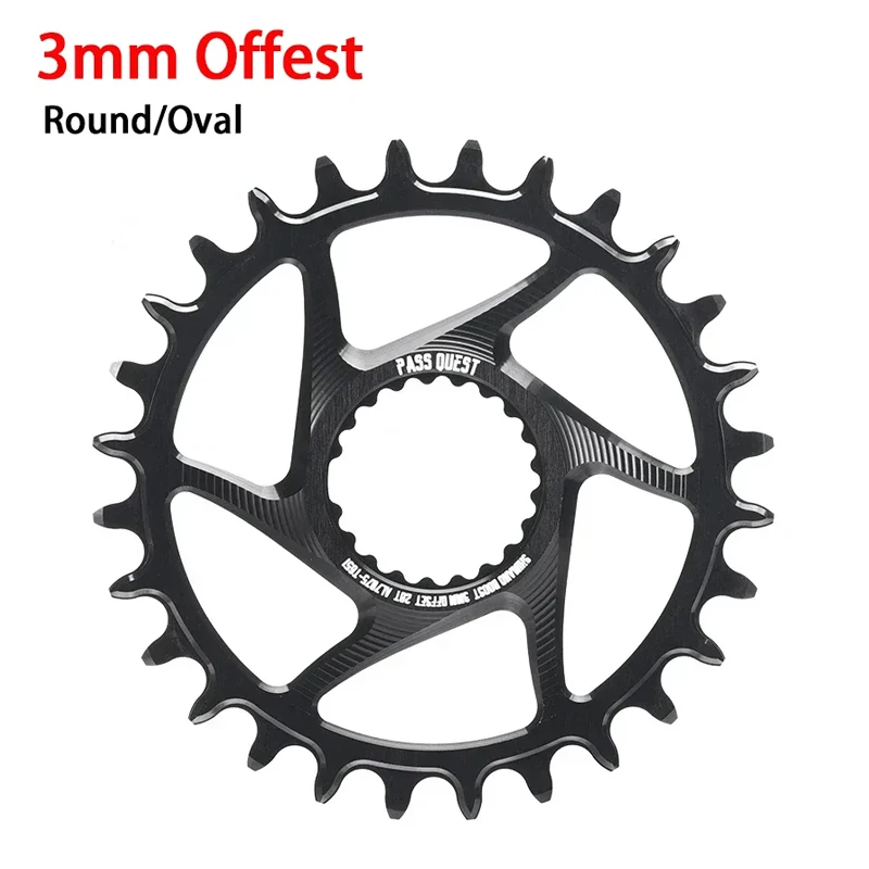 3mm 6mm Offset Bike Chainring 12S Crankset 28 30 32 34 36 38T MTB for Deore Xt M7100 M8100 M9100 Narrow Wide Bicycle Chainwheel