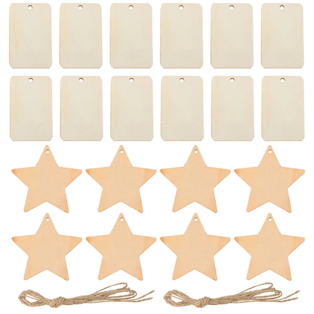 100Sets Unfinished Wooden DIY Chips Geometric Graffiti Slices Easy to Decorate and Color for Crafts Wooden DIY Chips