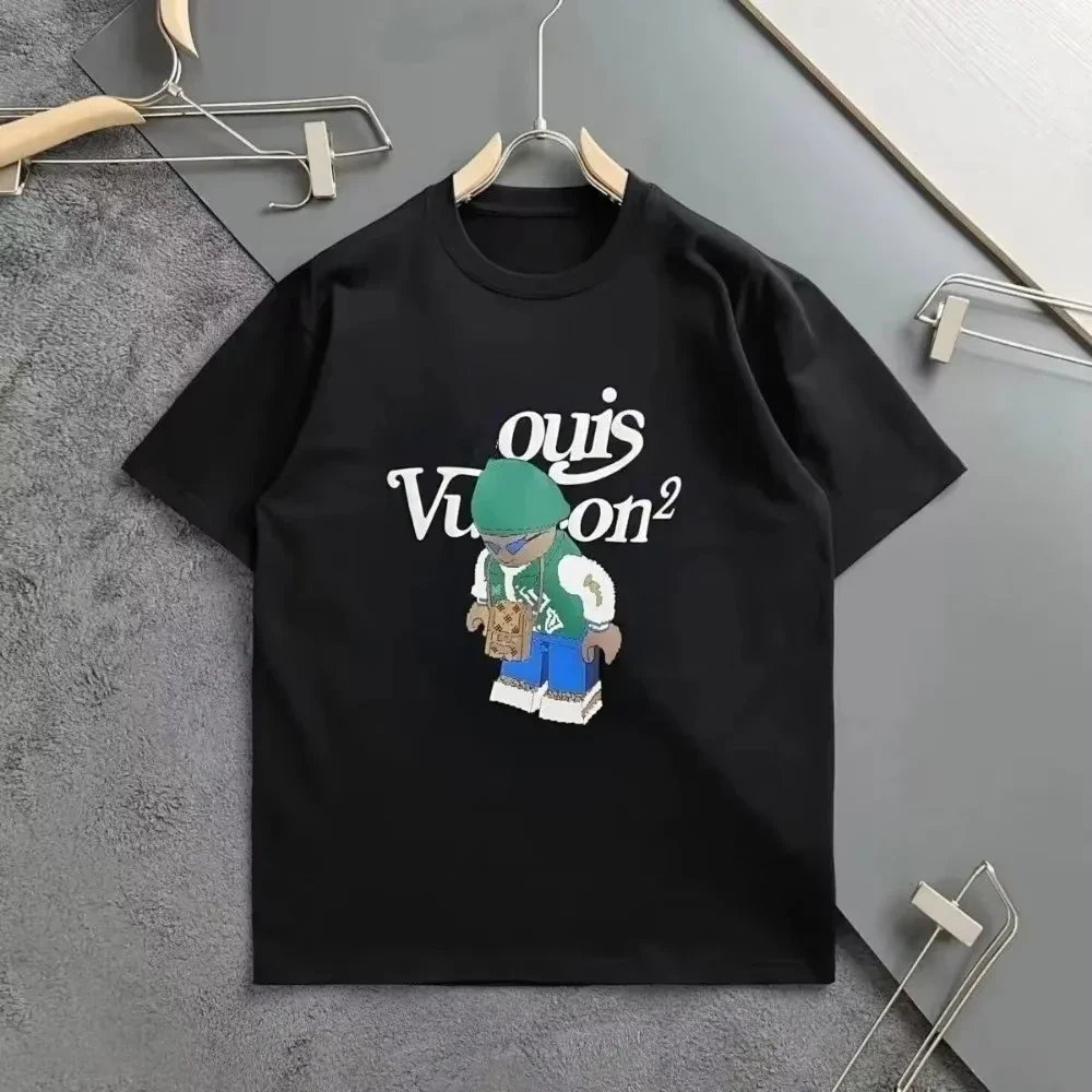 

Designer T Shirts Men's T-Shirts Luxury Thick Cotton Printed Short Sleeve Men Tops Streetwear Loose Casual Fashion T-shirt S-4XL