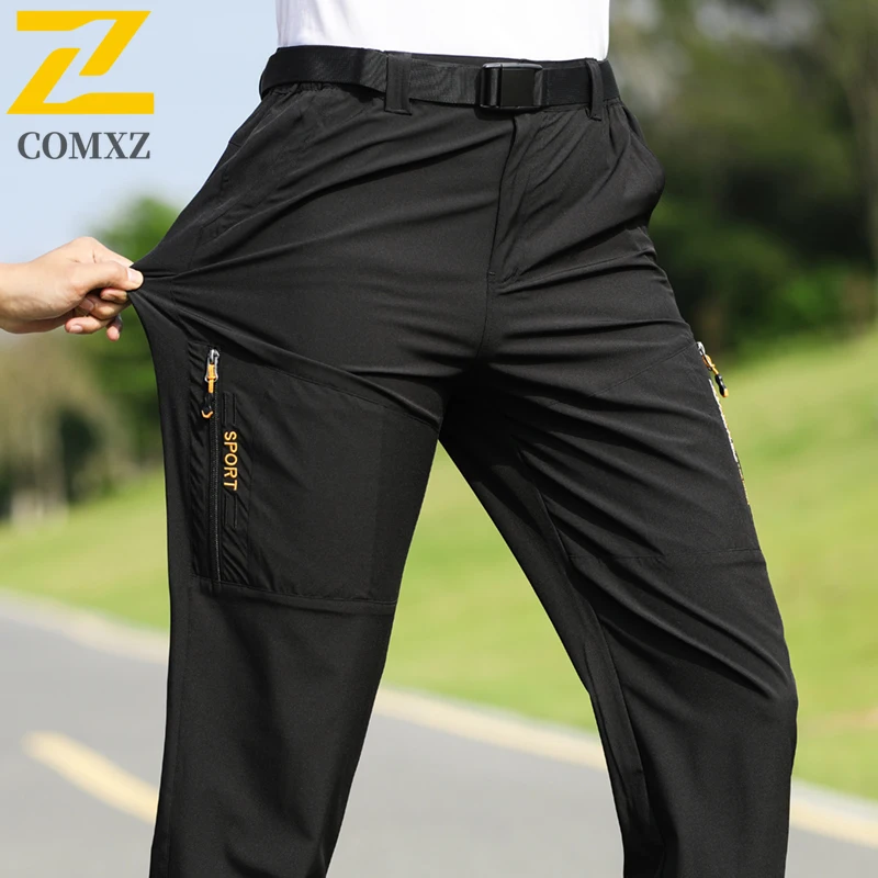 

EiAO Men's Quick-Dry Hiking Pants Summer Lightweight UPF50+ Breathable Outdoor Trekking Workwear Waterproof windproof Loose Fit