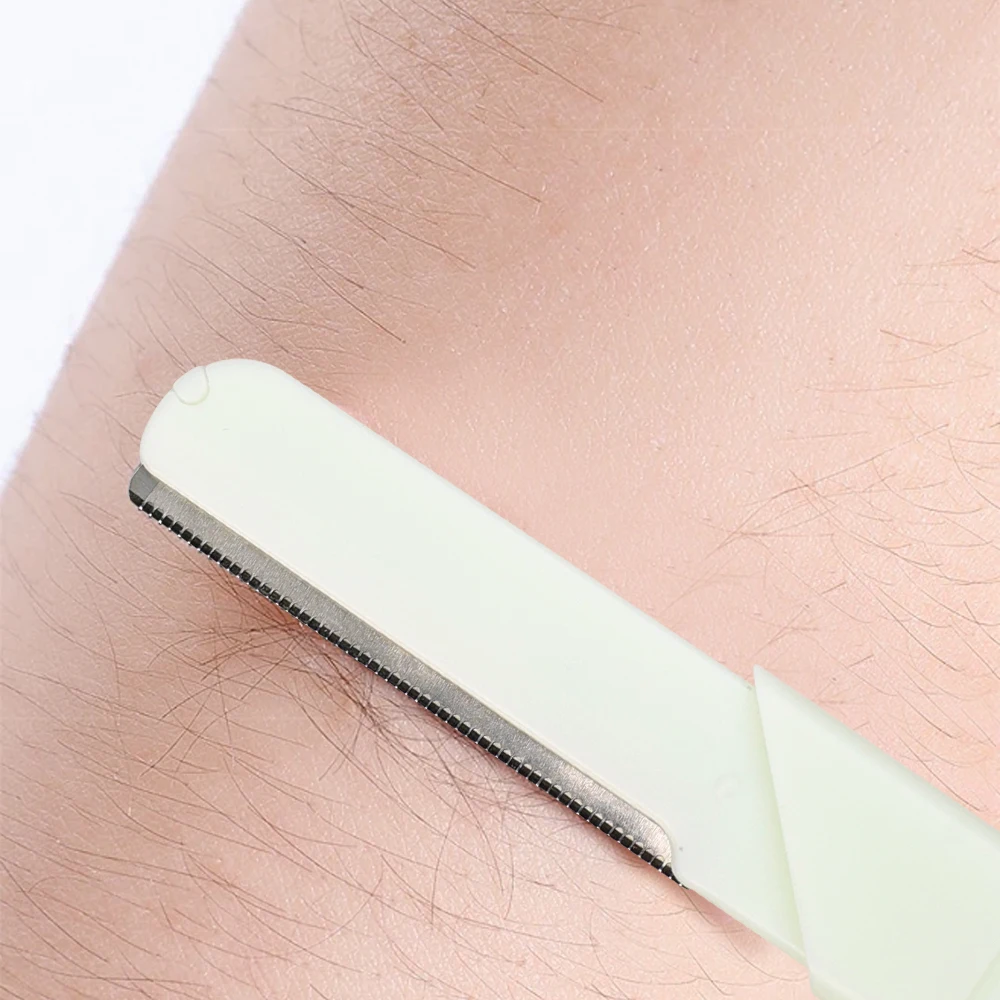 3 Pieces Of Eyebrow Trimmers, Double-Headed Sharp Blades, Safety Net, Professional Eyebrow Trimmer, Portable Eyebrow Makeup Tool