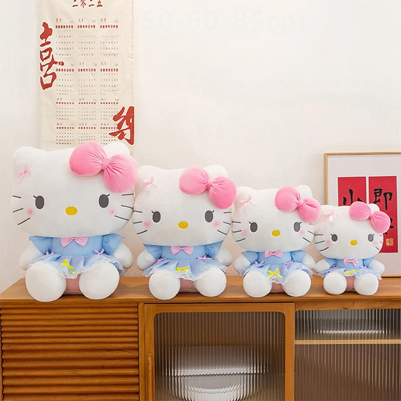 

Sanrio Kawaii Cute Kt Cat Plush Toy Hello Kitty Stuffed Doll in Princess Dress Style for Kids Birthday Xmas Gift Plushie