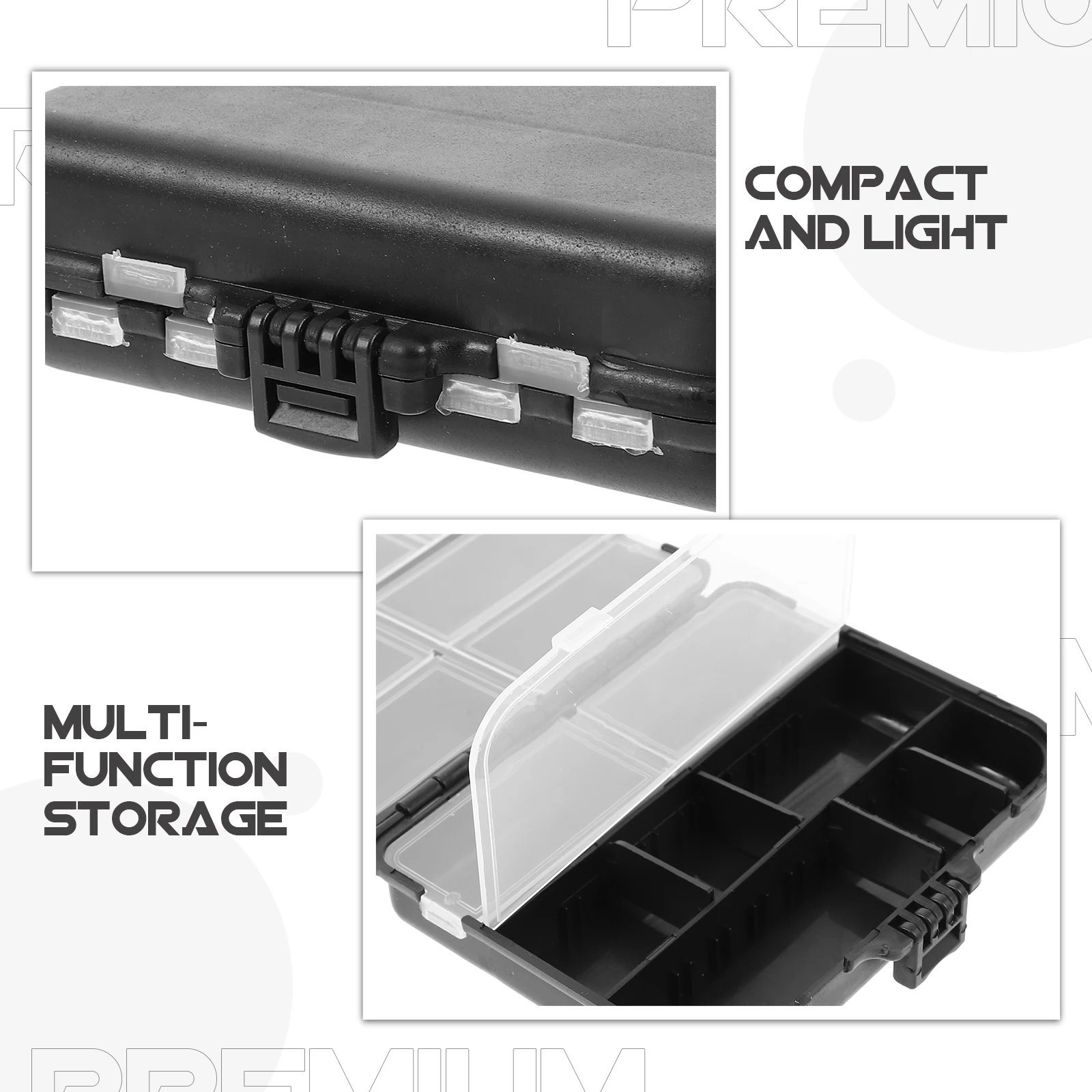 

12 Compartments Box Lightweight Durable Portable Organizer Set Tackle Tray Outdoor Gear Storage Holder