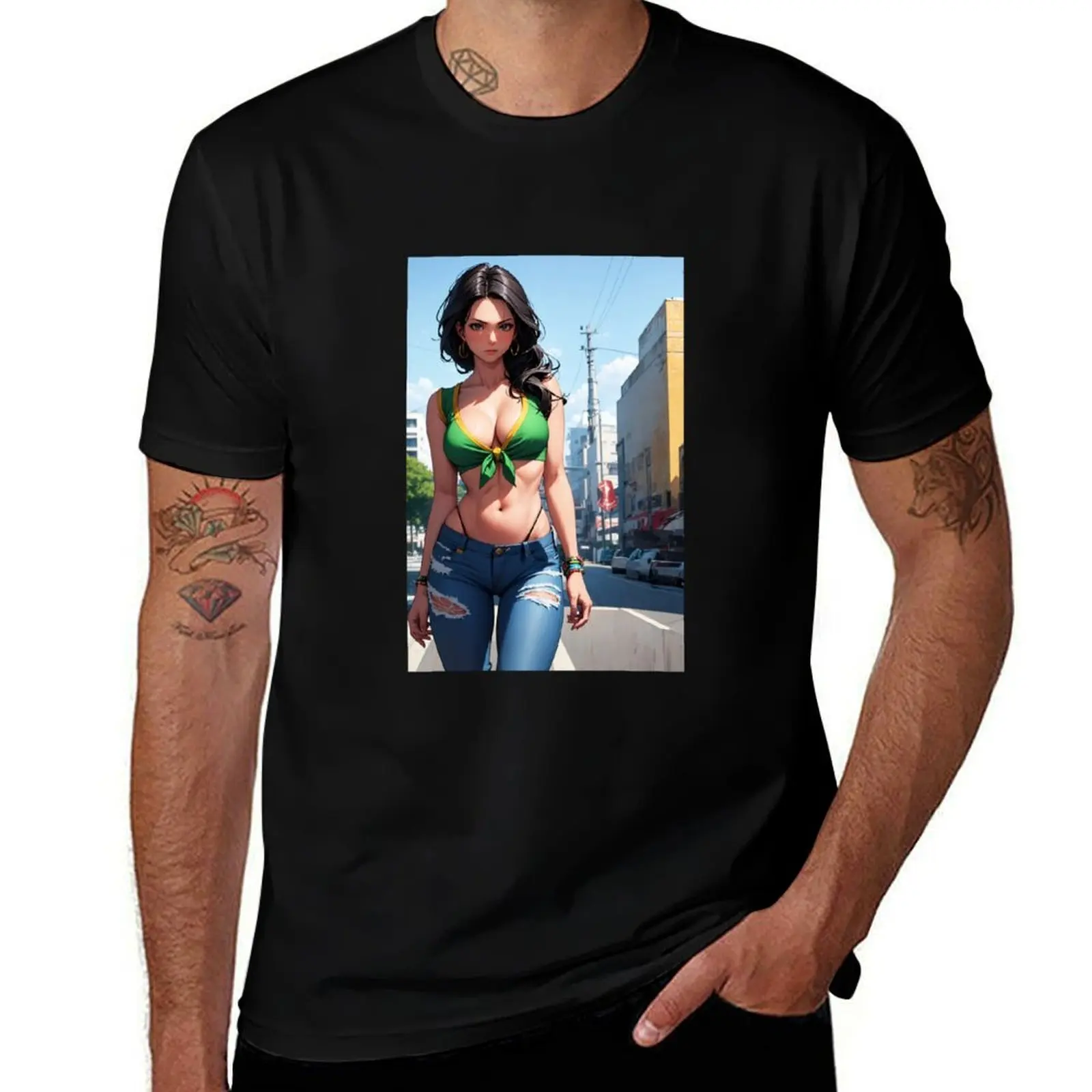 

Laura Matsuda Fanart T-Shirt custom t-shirts korean fashion cotton man t-shirts tees T-shirt men