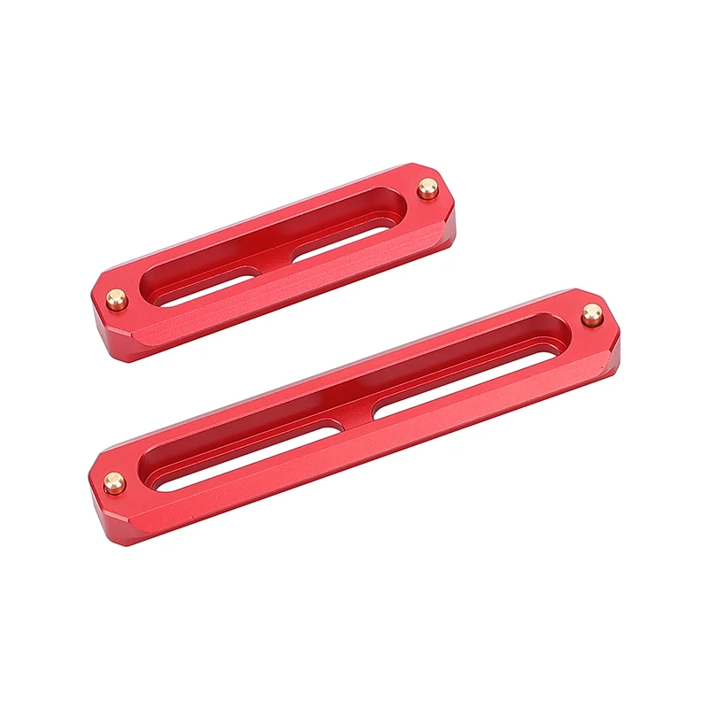 CAMVATE Set di binari di sicurezza NATO a sgancio rapido 2 "/2.8"/3.9 "lungo con perni caricati a molla per gabbia per fotocamera Rig maniglia superiore morsetto Nato