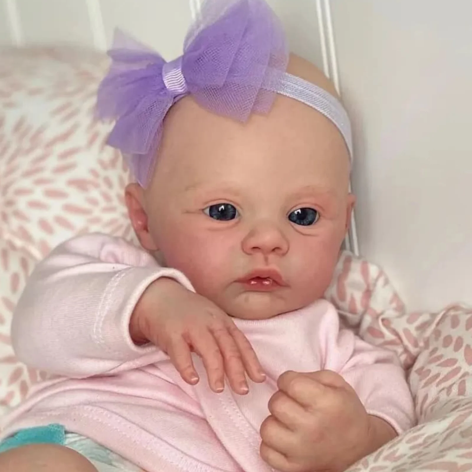 Risbecko 18 pouces réaliste Reborn bébé poupée-45 cm à la main Reborn Preemie bébé nouveau-né enfants jouet Figure cadeau fille poupées