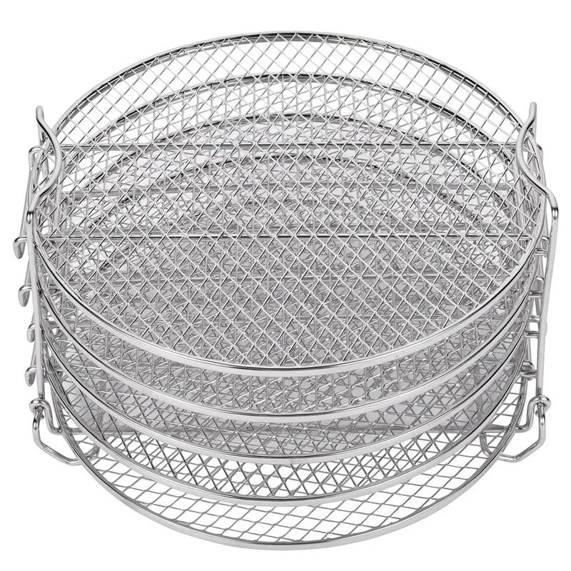 

Dehydrator Rack For Ninja Foodi 6.5 & 8 Qt, Pot Duo Crisp 8 Qt. Stainless Steel 5 Stackable Layers