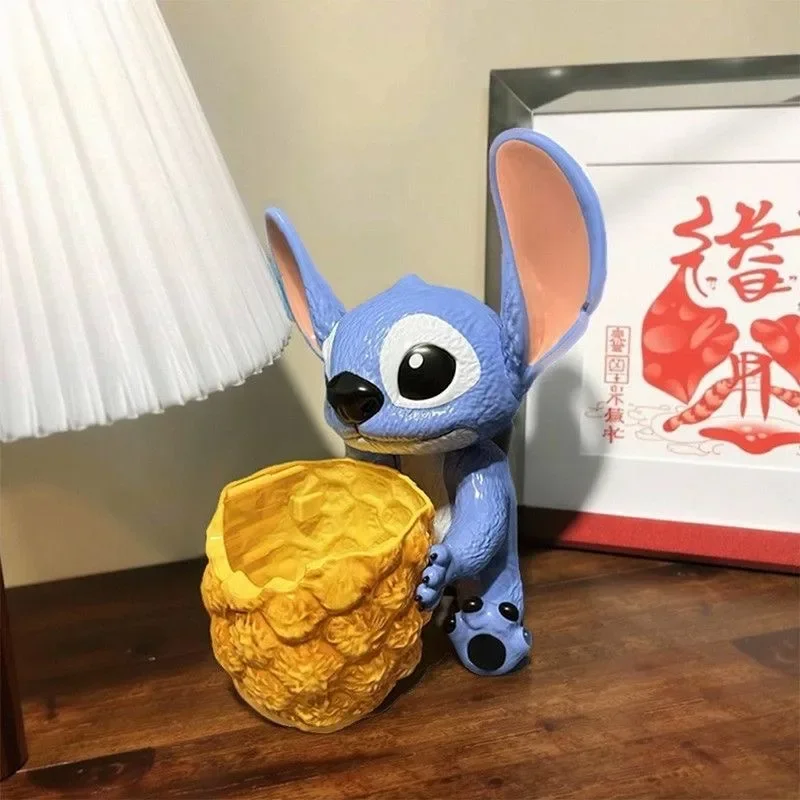 

Desktop Ornament Anime Movie Peripherals Lilo&Stitch Pineapple Storage Can Stitch Home Decor Children's Toys Birthday Gift