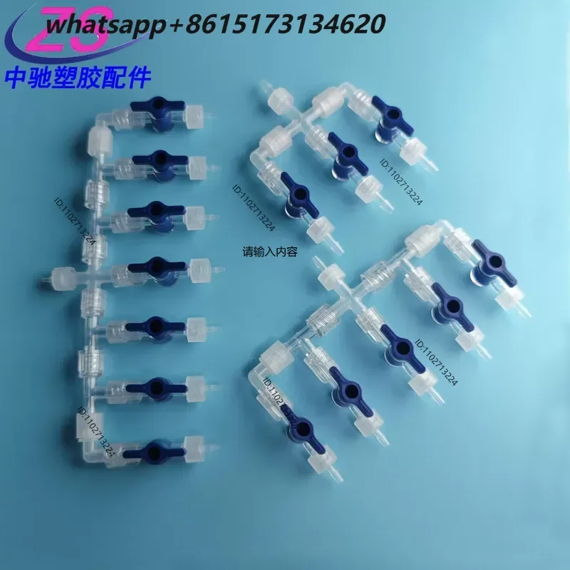1pcs Luer Plastic Switch Bifurcated Multi Pass Control Valve Gas Liquid One Point Multi Pass Conjoined Valve Teaching