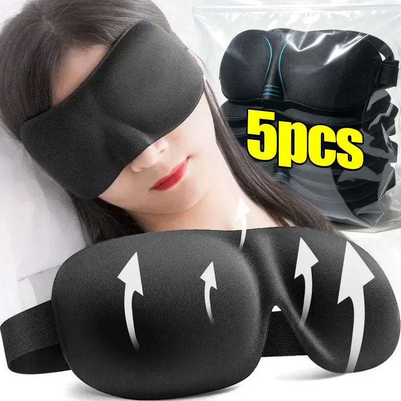 Masque de sommeil occultant 3D pour dormeurs latéraux, bandeau de nuit sans pression sur les yeux, essentiel pour les voyages en avion