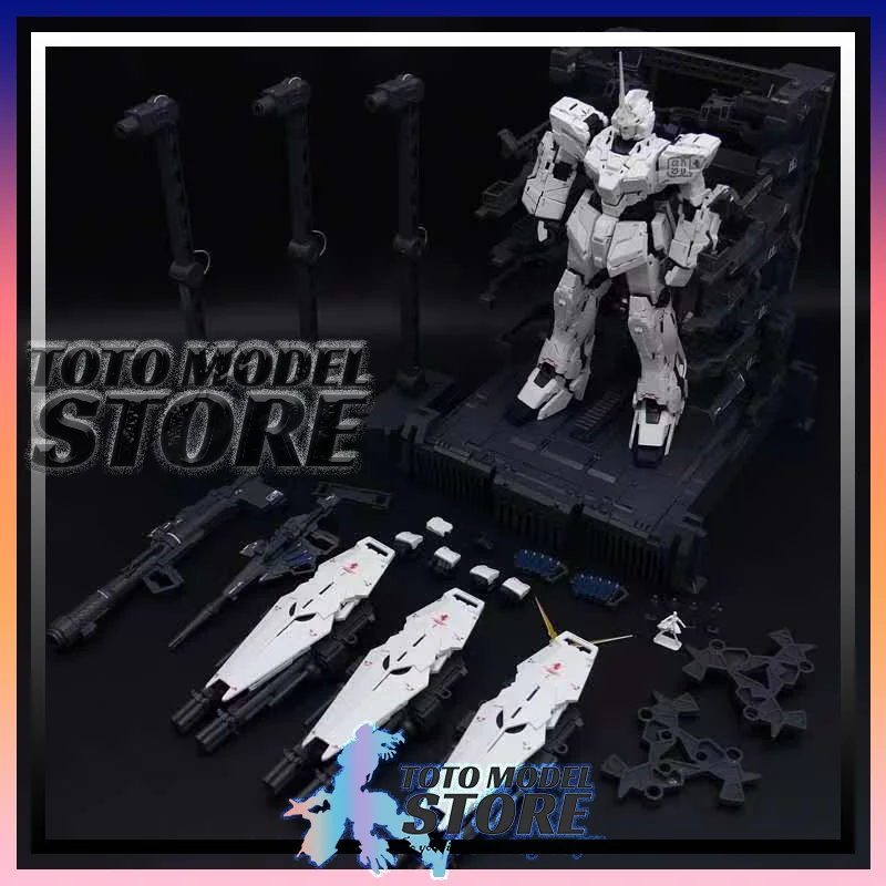 

New SHENSHOU MGEX 2201/2202 RX-0 Unicorn With Light Assembly Model Kits Plastic skeleton Anime Action Figure Robot Toys