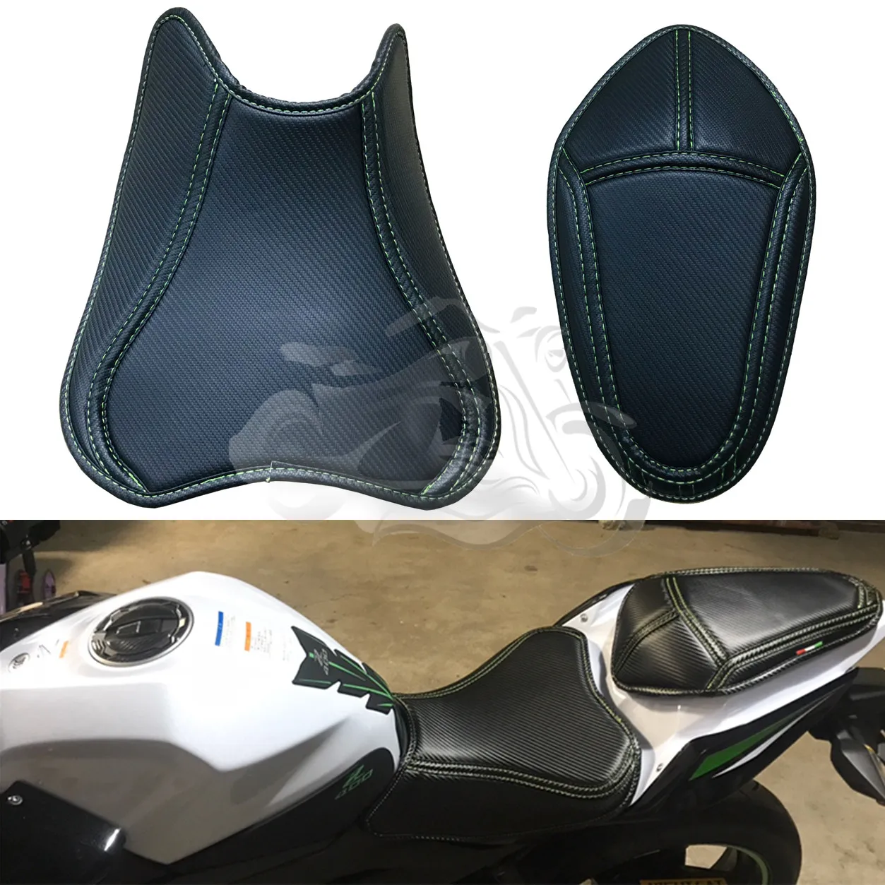 Front + Rear Seat Cover Heat Insulation Protection Fit For KAWASAKI  NINJA400 Z400 2017 - 2020 2018 2019 NINJA 400 Z 400