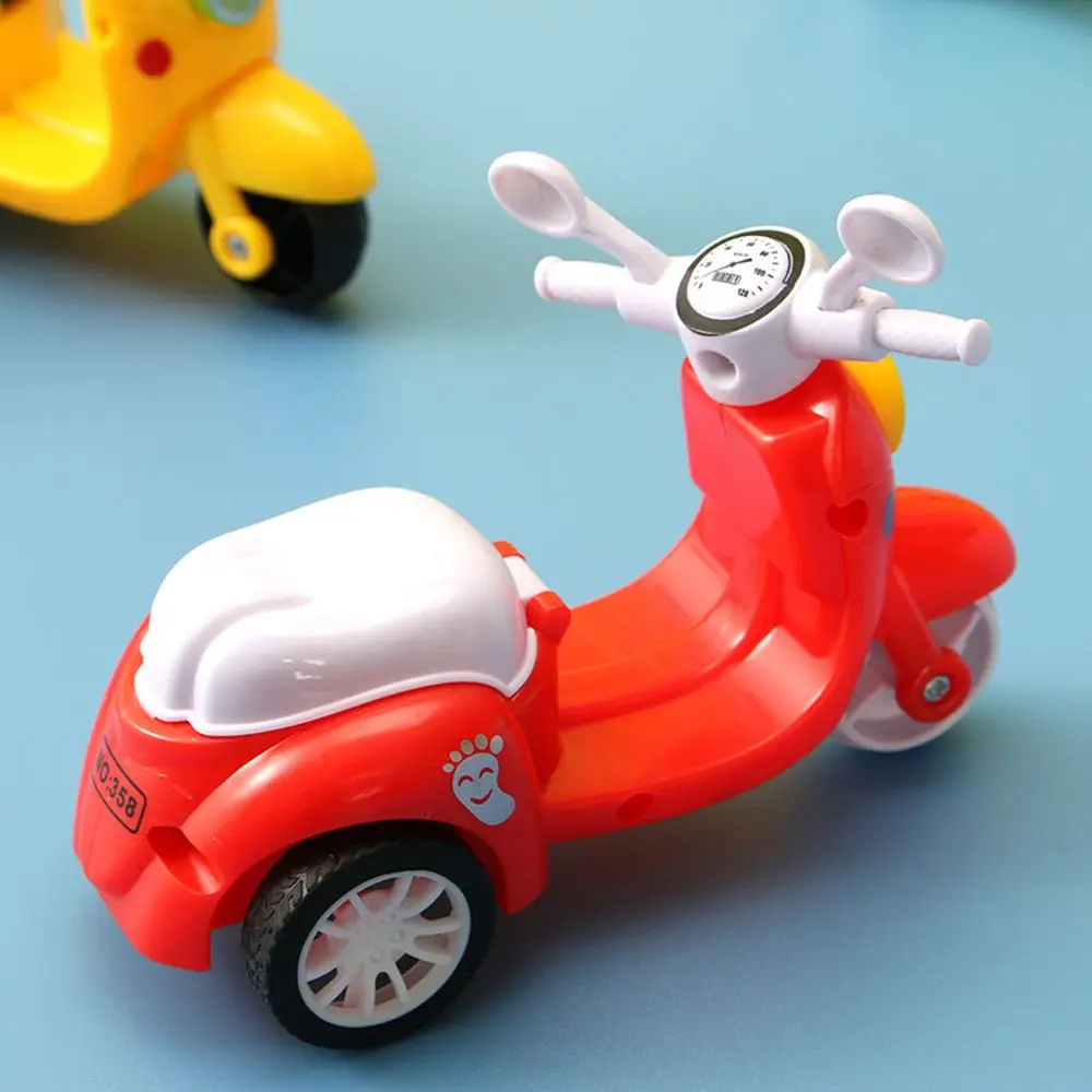 1pc educacional veículos do bebê simulação modelo de motocicleta aprendizagem precoce crianças inércia carro mini motocicleta puxar para trás carro menino brinquedo