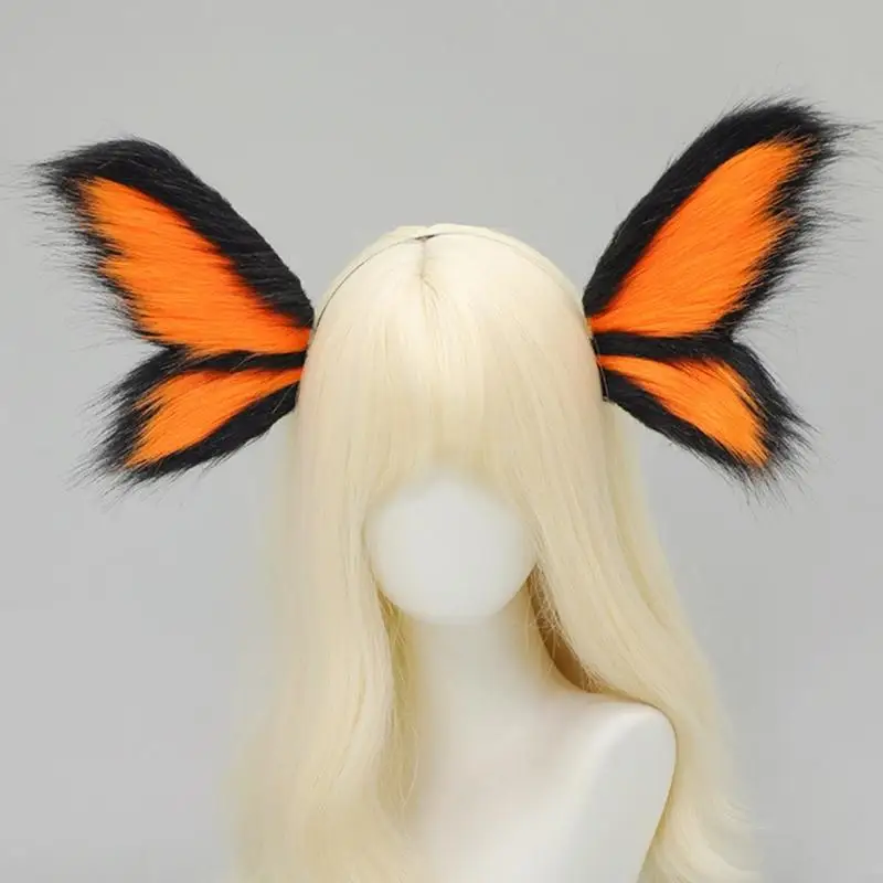 2025 New Animal Ears 헤드 밴드 헤어 밴드 엘프 귀는 크리스마스 할로윈 코스프레 파티 나비 헤드 밴드를위한 헤어 액세서리