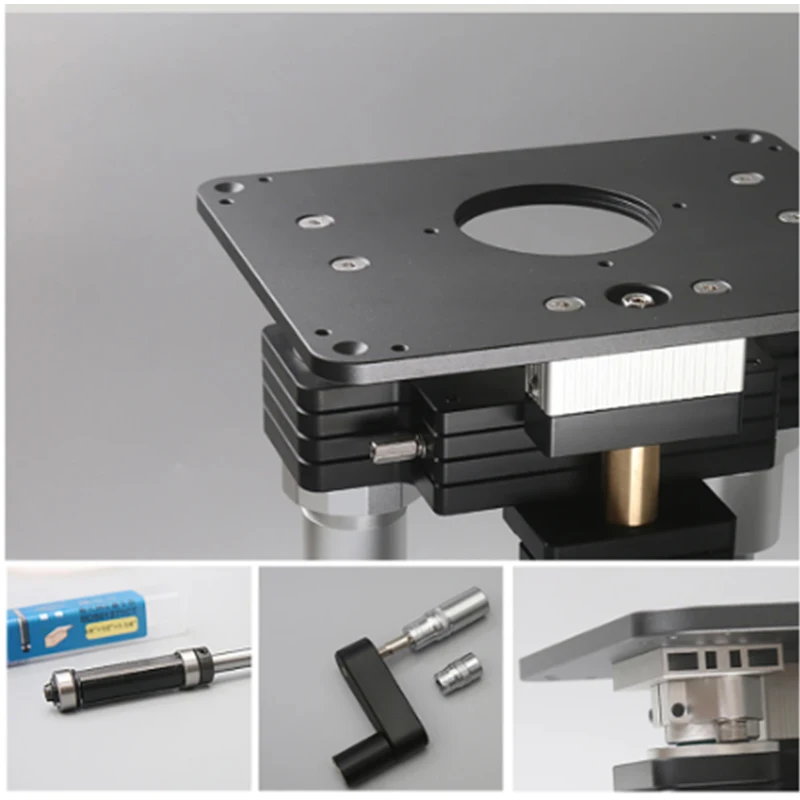 107 Cnc Engraving Machine Lifting Flip Table Aluminum Alloy Woodworking Trimming Tools Heavy Precision Milling Machine DIY Annex