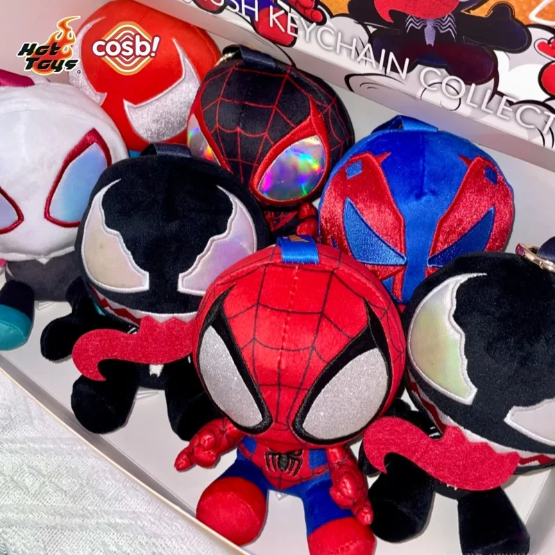 

New Hot oys Cosbi Spider-Man Blind Box Key chain - Ghost-Spider Gwen Scarlet Spider Venom Cute Superhero Collectible Gift