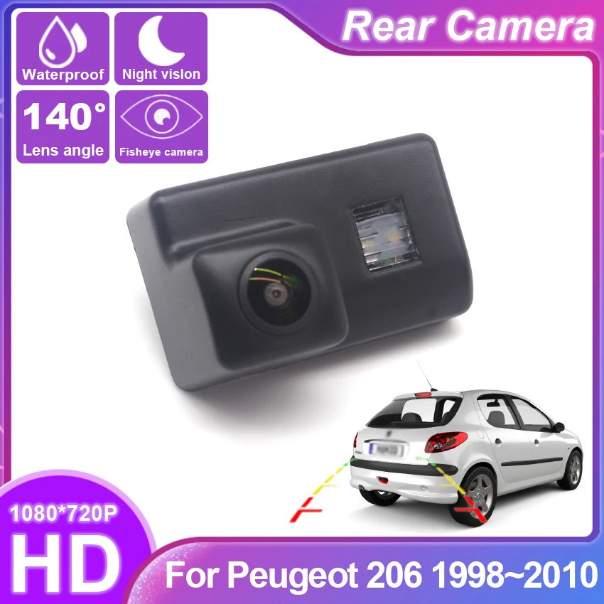 

Special car Fish Eyes Night Vision Waterproof Car Reversing Back Up Camera CCD HD For Peugeot 206 1998~2006 2007 2008 2009 2010