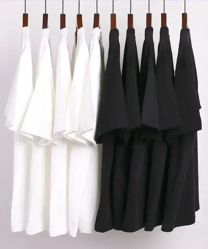 Large Size Men's Summer T-Shirt - "Papa Claus" pattern print, casual short sleeves, breathable polyester, machine