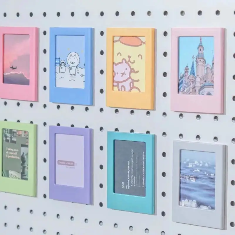 1PC Magnetic Photo Frame Fridge Magnets Fun Refrigerator Magnetic Small Photo Frame For Mini Film Papers Home Office Ornaments