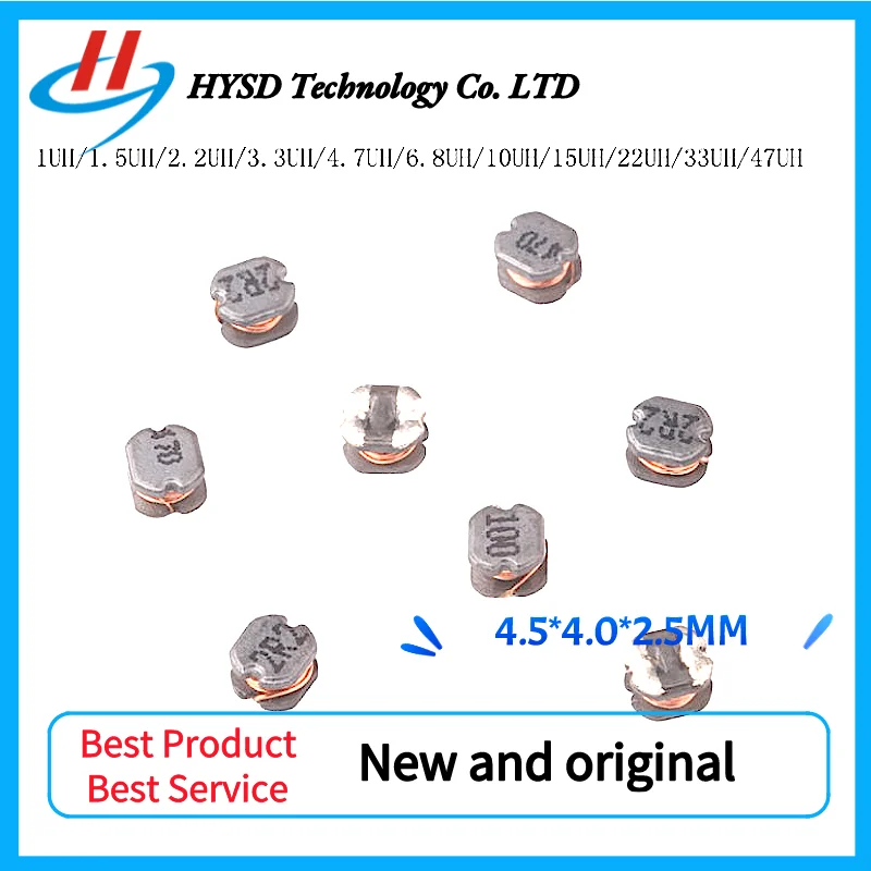 

100PCS SMD Power Inductors CD42 2.2UH 3.3UH 4.7UH 6.8UH 10UH 22UH 33UH 47UH 2R2 3R3 4R7 6R8 100 220 330 470 4.5*4.0*2.5MM