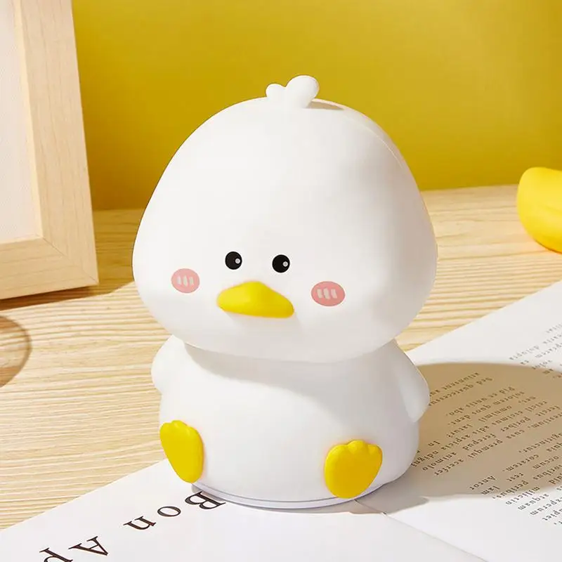 

Bedside Tabletop Lamps Desktop LED Lamp With Touch Sensor Duck Shape Bedroom Desk Light USB Charging Ambient Night Light For Kid